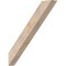 Ekena Millwork 5 1/2"W x 36"D x 40"H Traditional Smooth Knee Brace, Douglas Fir BRC06X36X40TRA00SDF - alternate 1